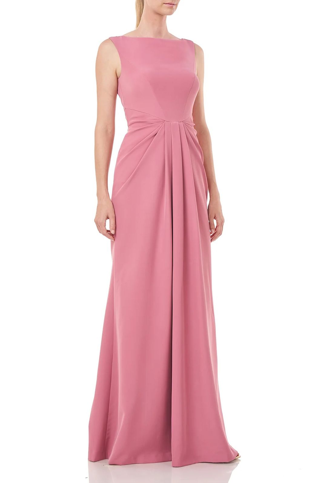 Formal Dresses Long Sleeveless Pleated Formal Dress HEATHER ROSE