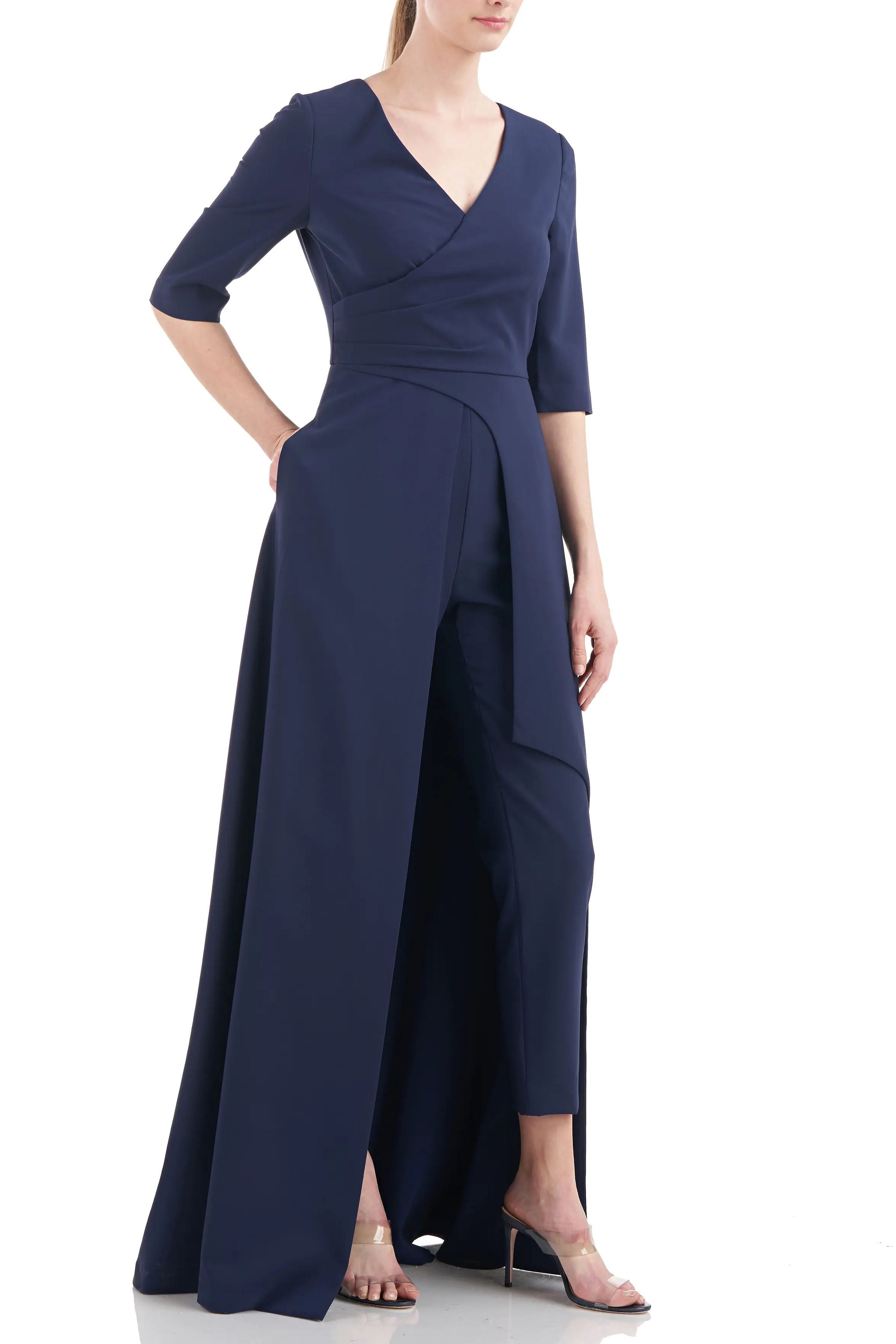 Jumpsuit Long 3/4 Sleeve Formal Jumpsuit MIDNIGHT