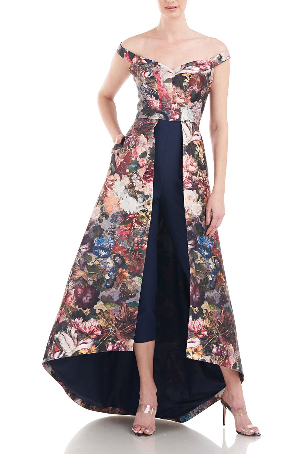 DESERT ROSE MULTI Kay Unger 5548140 Long Formal Off Shoulder