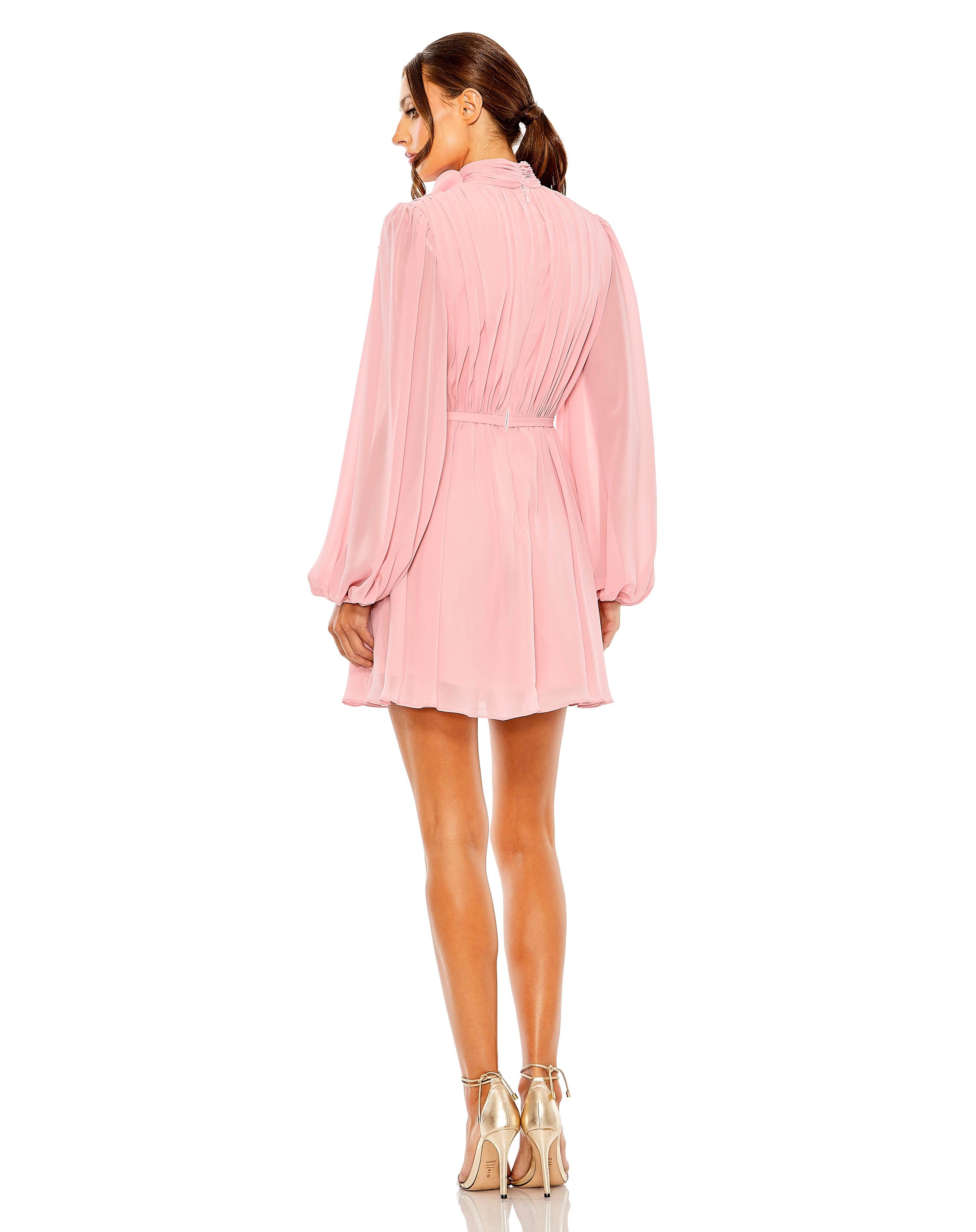 Cocktail Dresses Long Sleeve Short Cocktail Dress Orchid