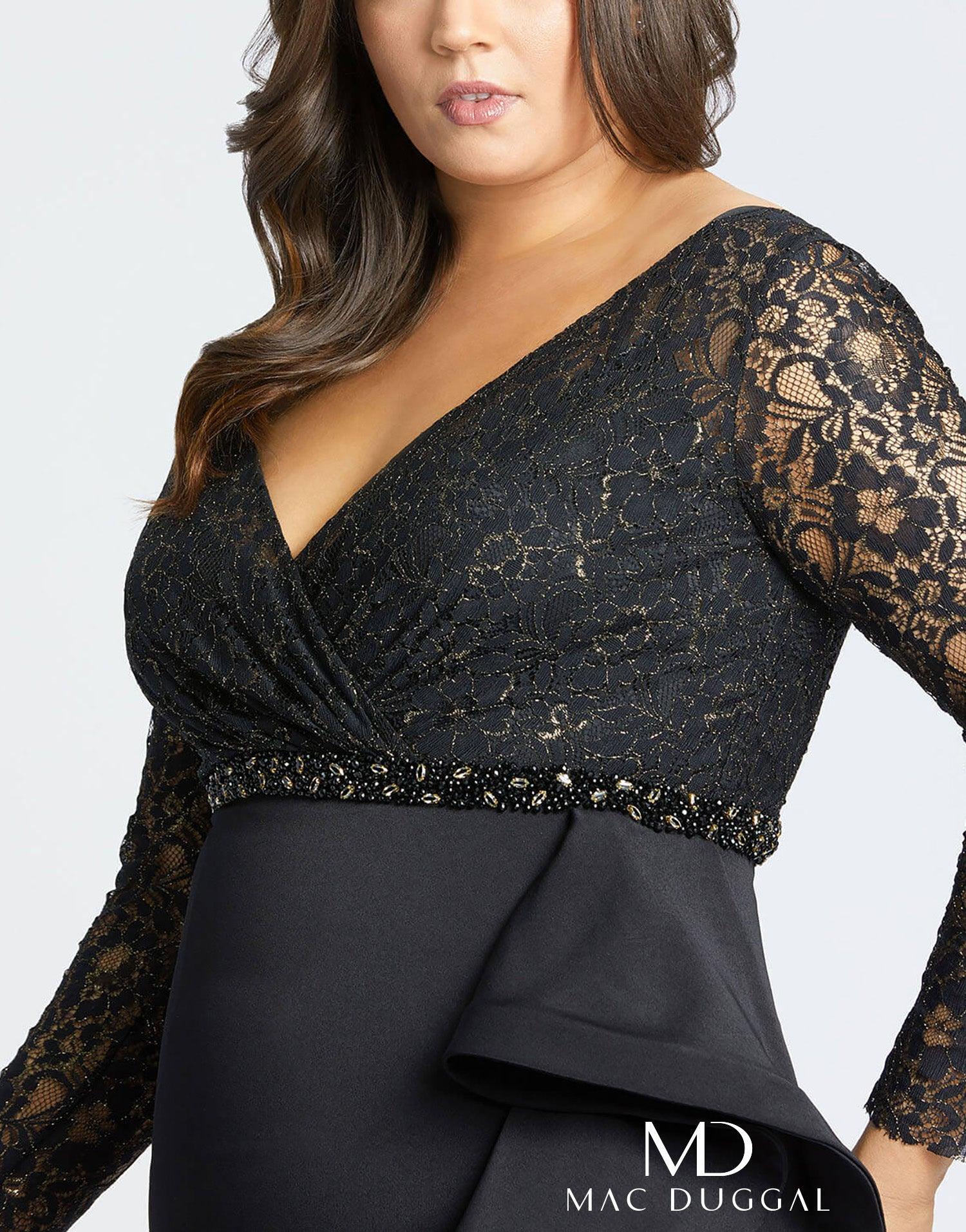 Mac Duggal Fabulouss Short Plus Size Dress 67545 Sale