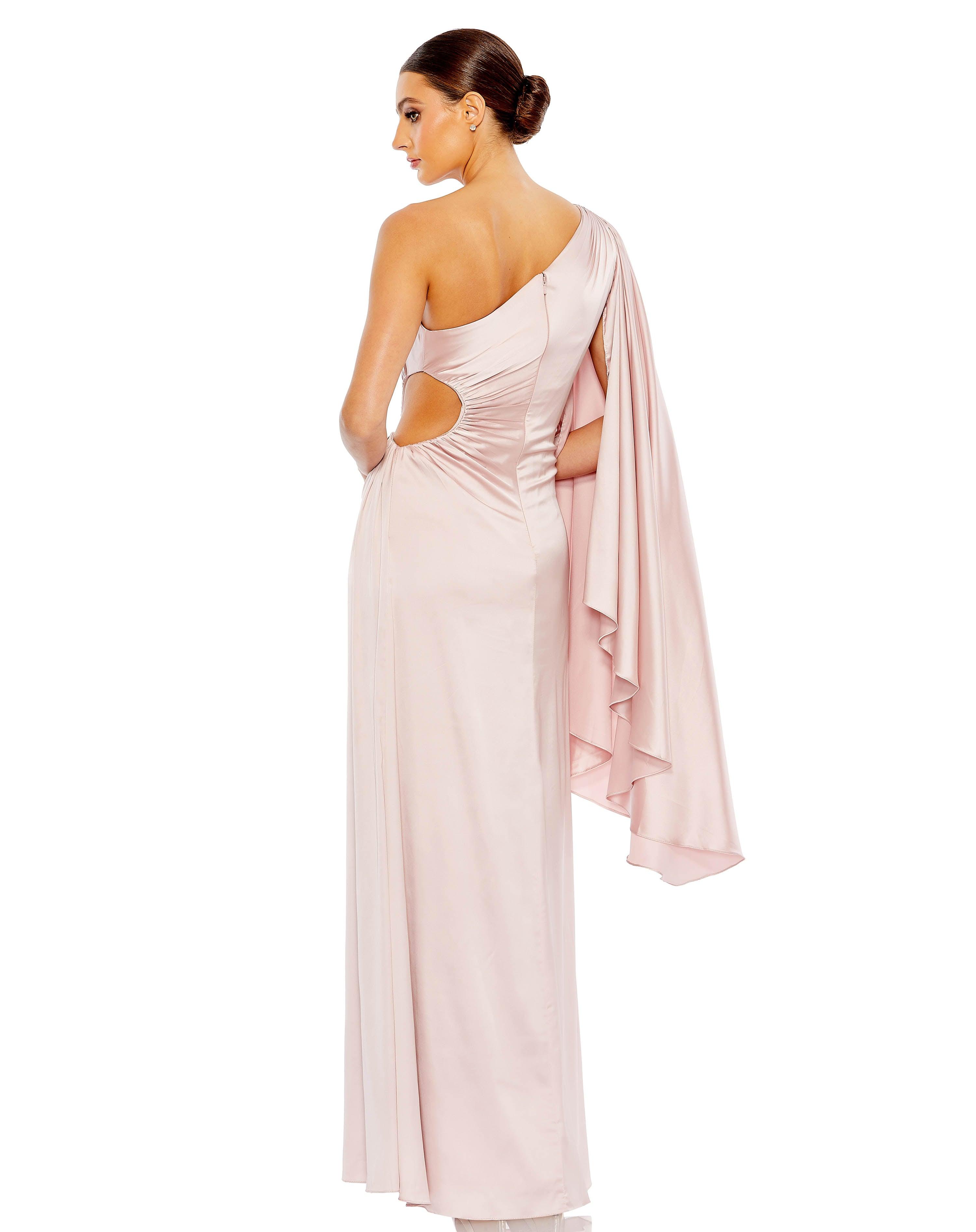Formal Dresses Long One Shoulder Formal Dress Ballet Pink