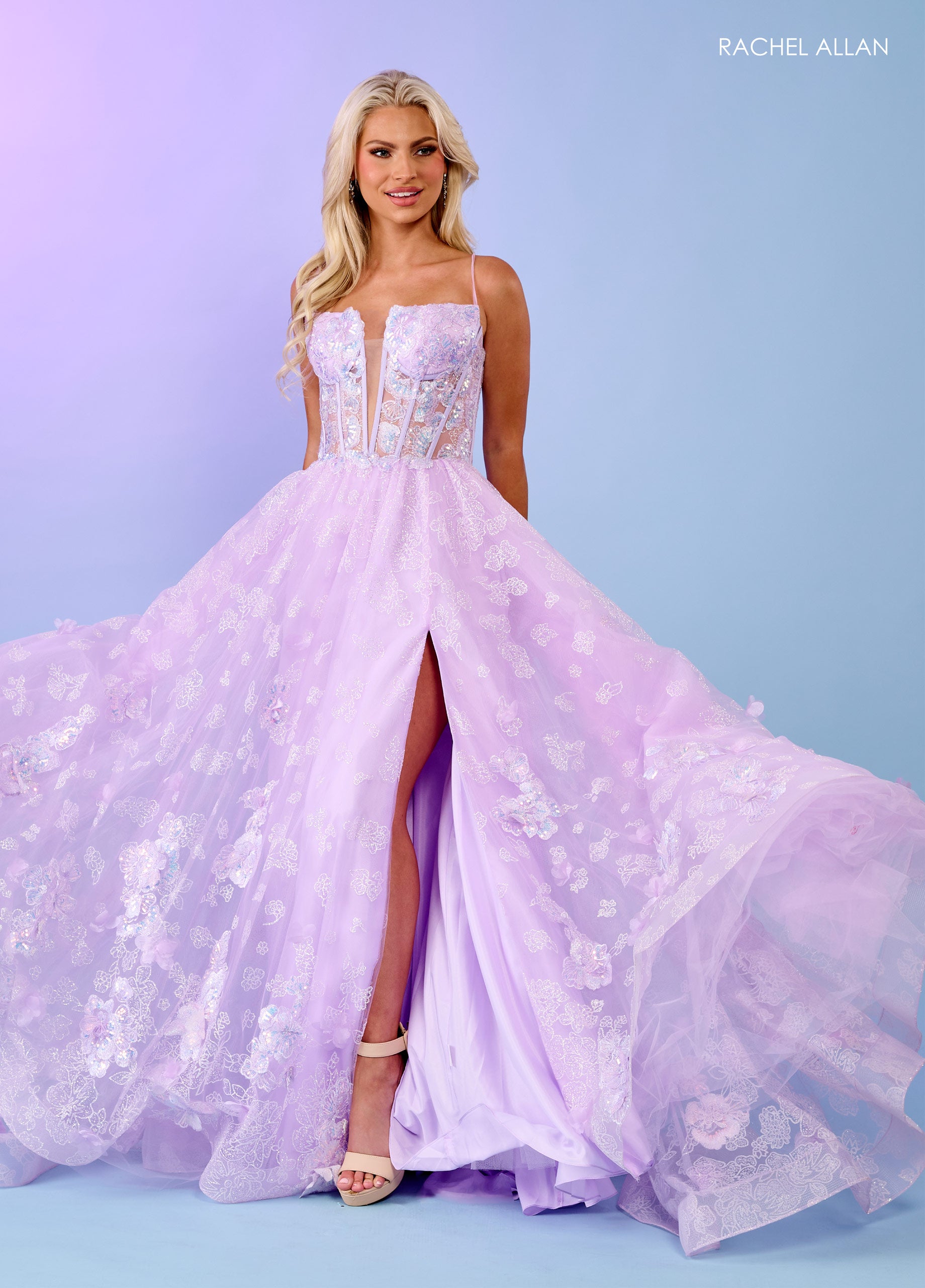 Prom Dresses Prom Long Appliques Formal Dress Lilac