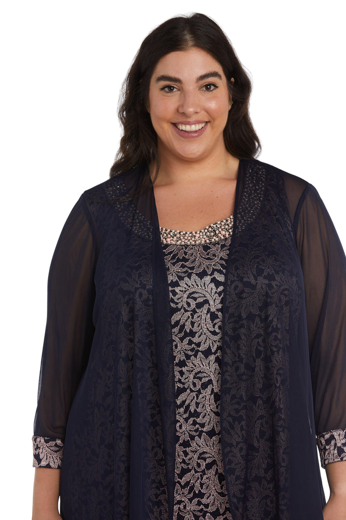 R&M Richards 7312W Plus Size Short Jacket Dress