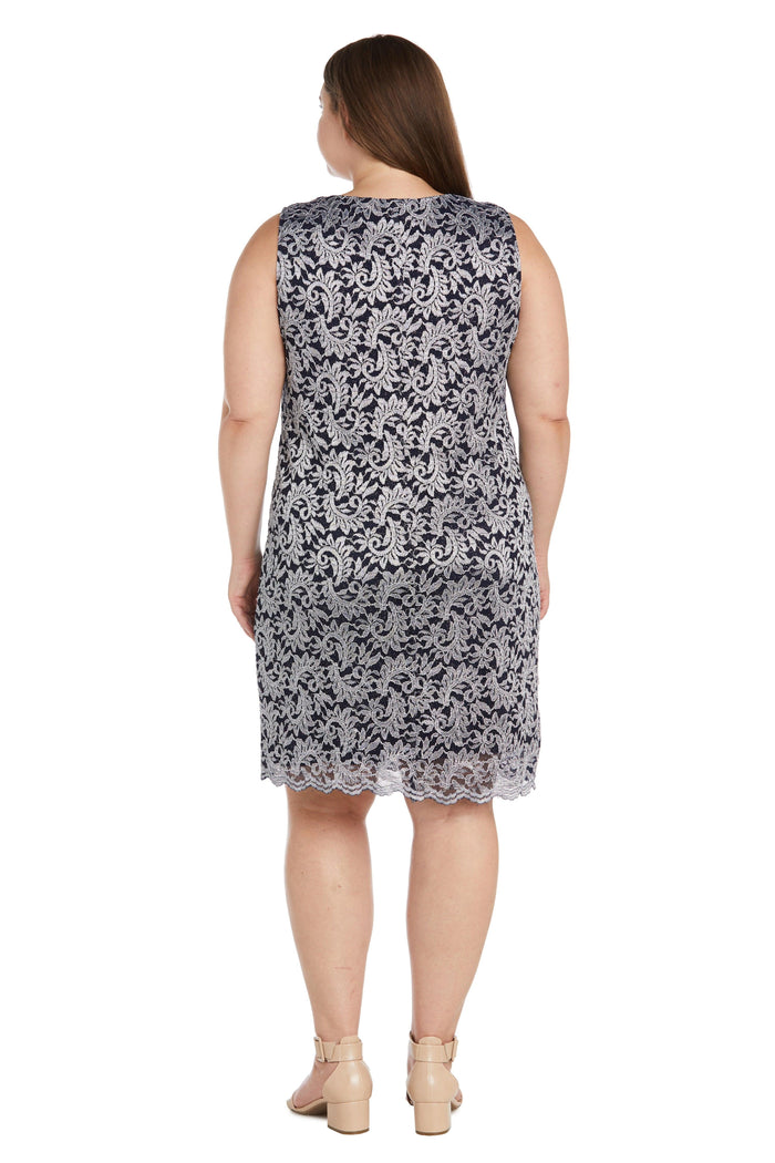 R&M Richards 7312W Plus Size Short Jacket Dress