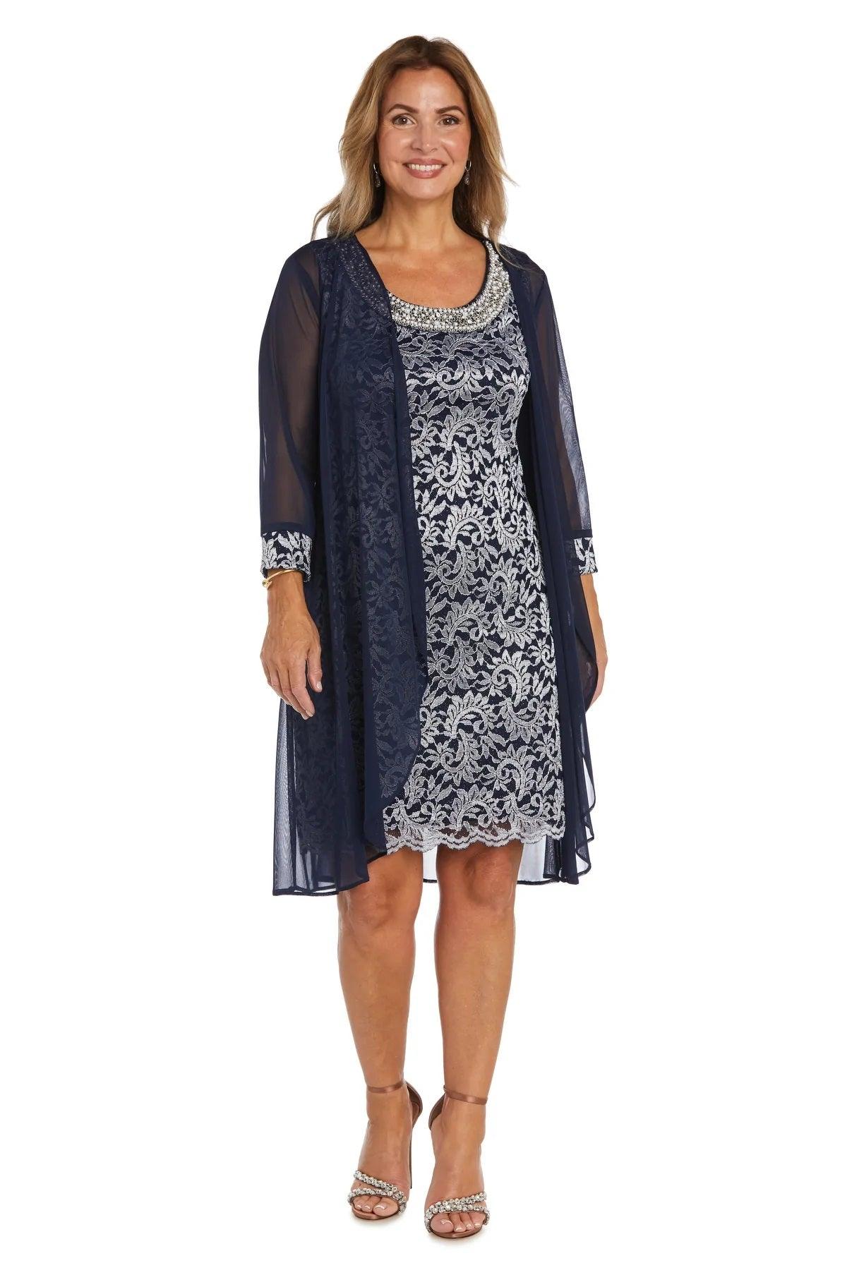 R&M Richards 7312 Short Two Piece Jacket Dress