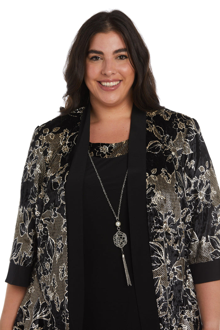 R&M Richards 7688W Short Plus Size Jacket Dress