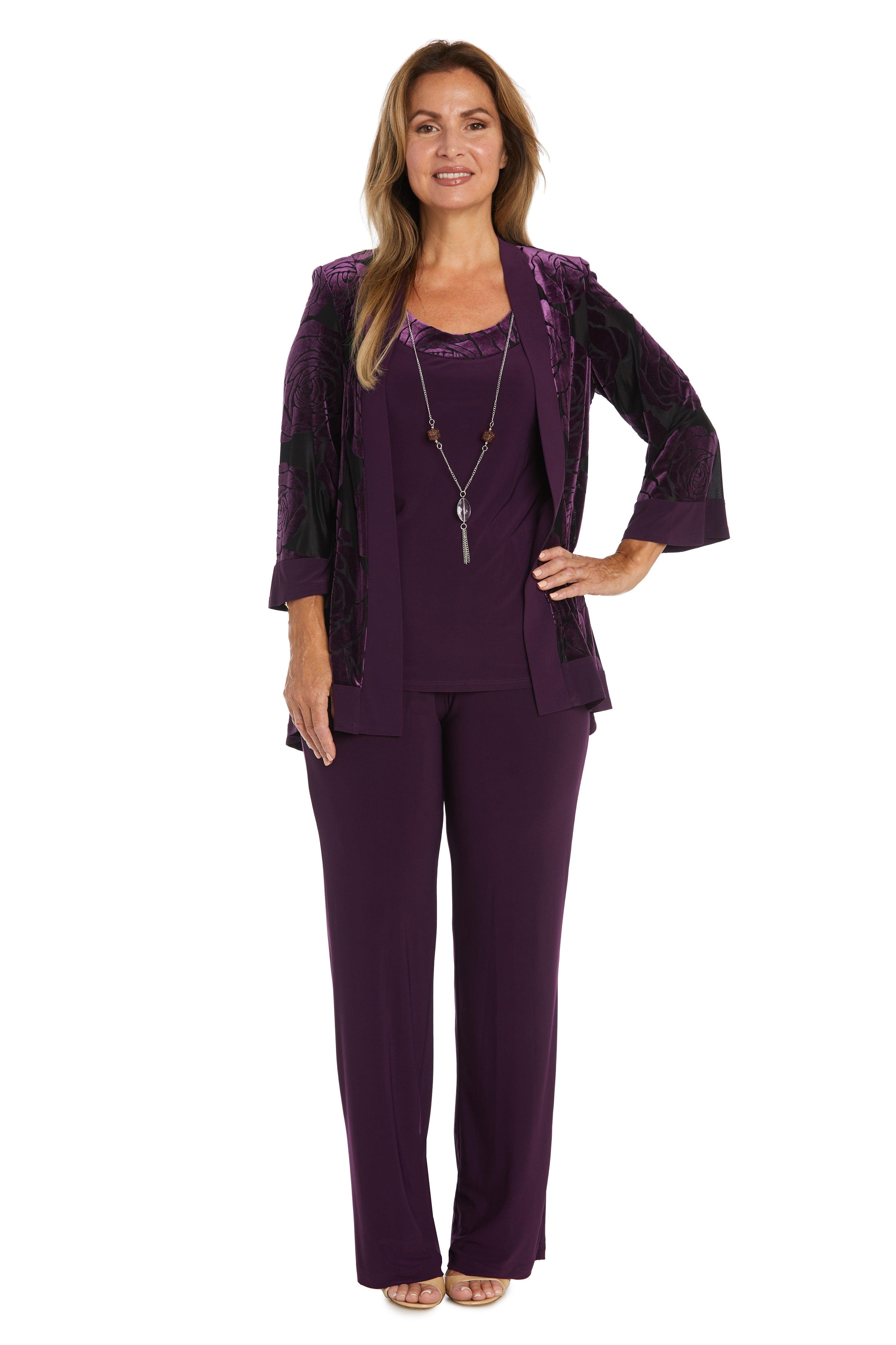 R&M Richards 9017P Formal Petite Pant Suit