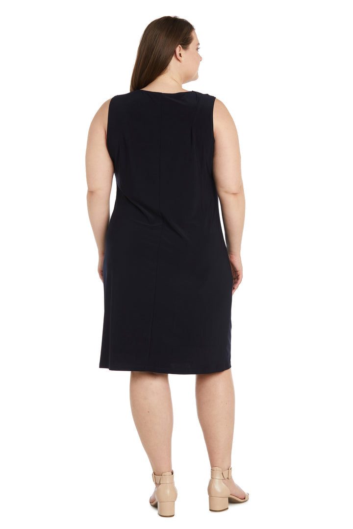 R&M Richards 9033W Short Plus Size Printed Jacket Mother of the Bride Dress