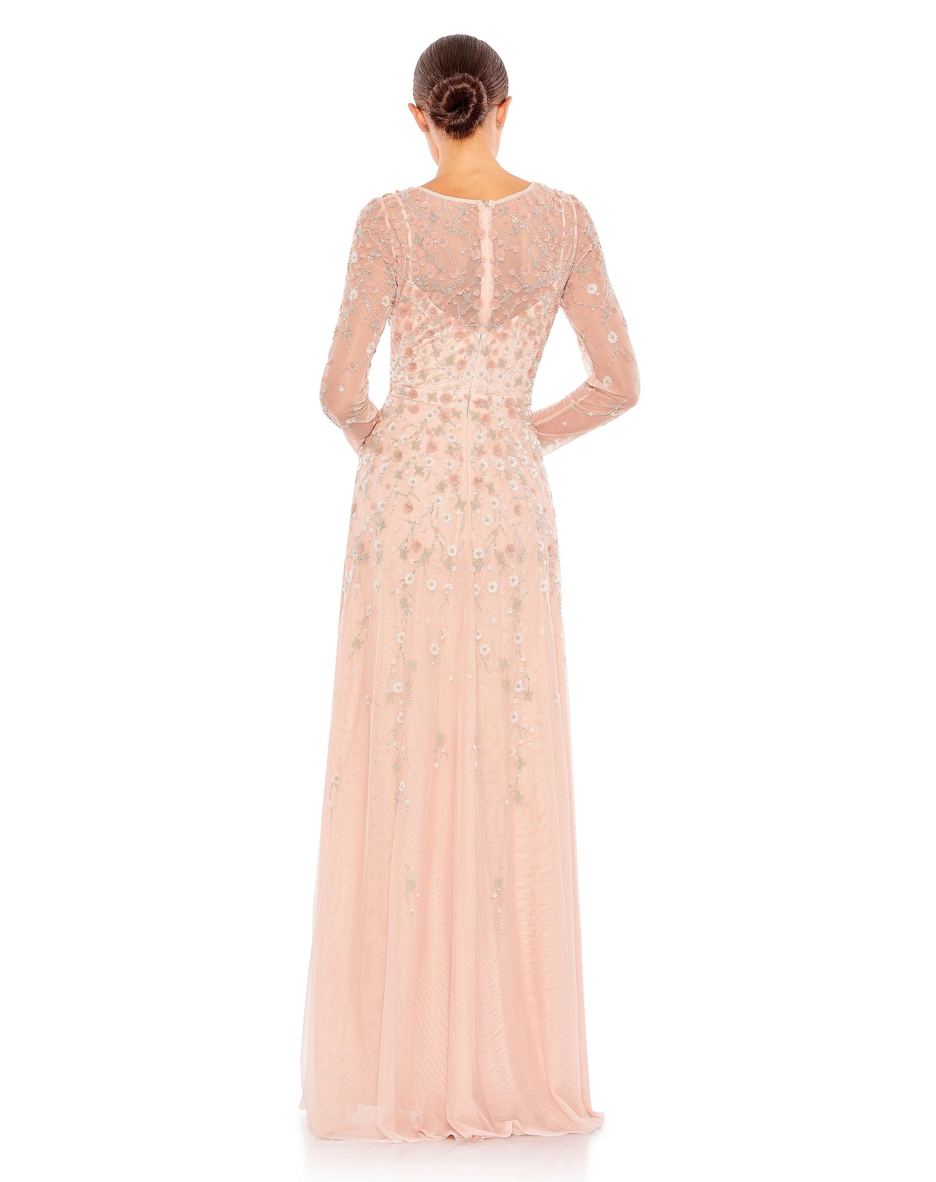 Mac Duggal 9131 Long Sleeve Formal Evening Gown