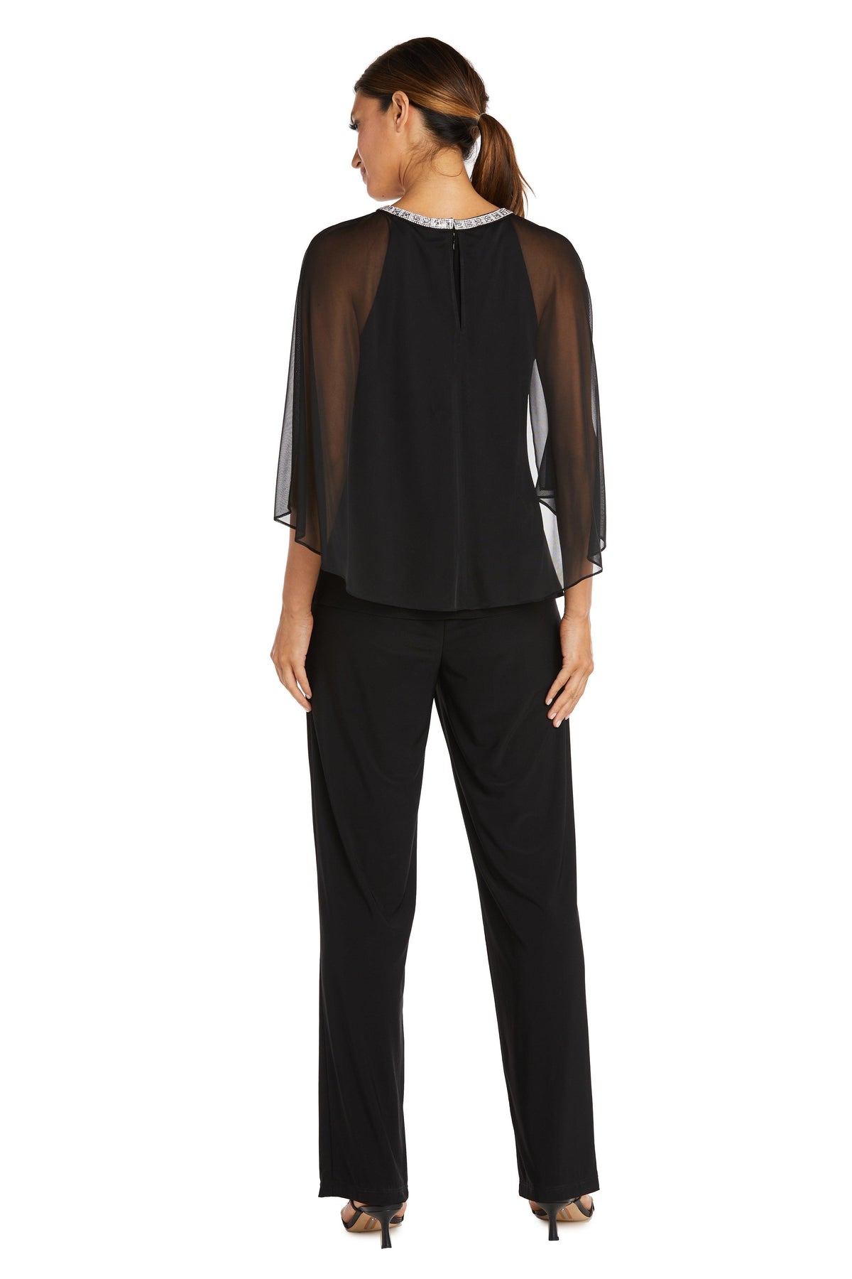 R&M Richards 9144 Formal Chiffon Capelet Top