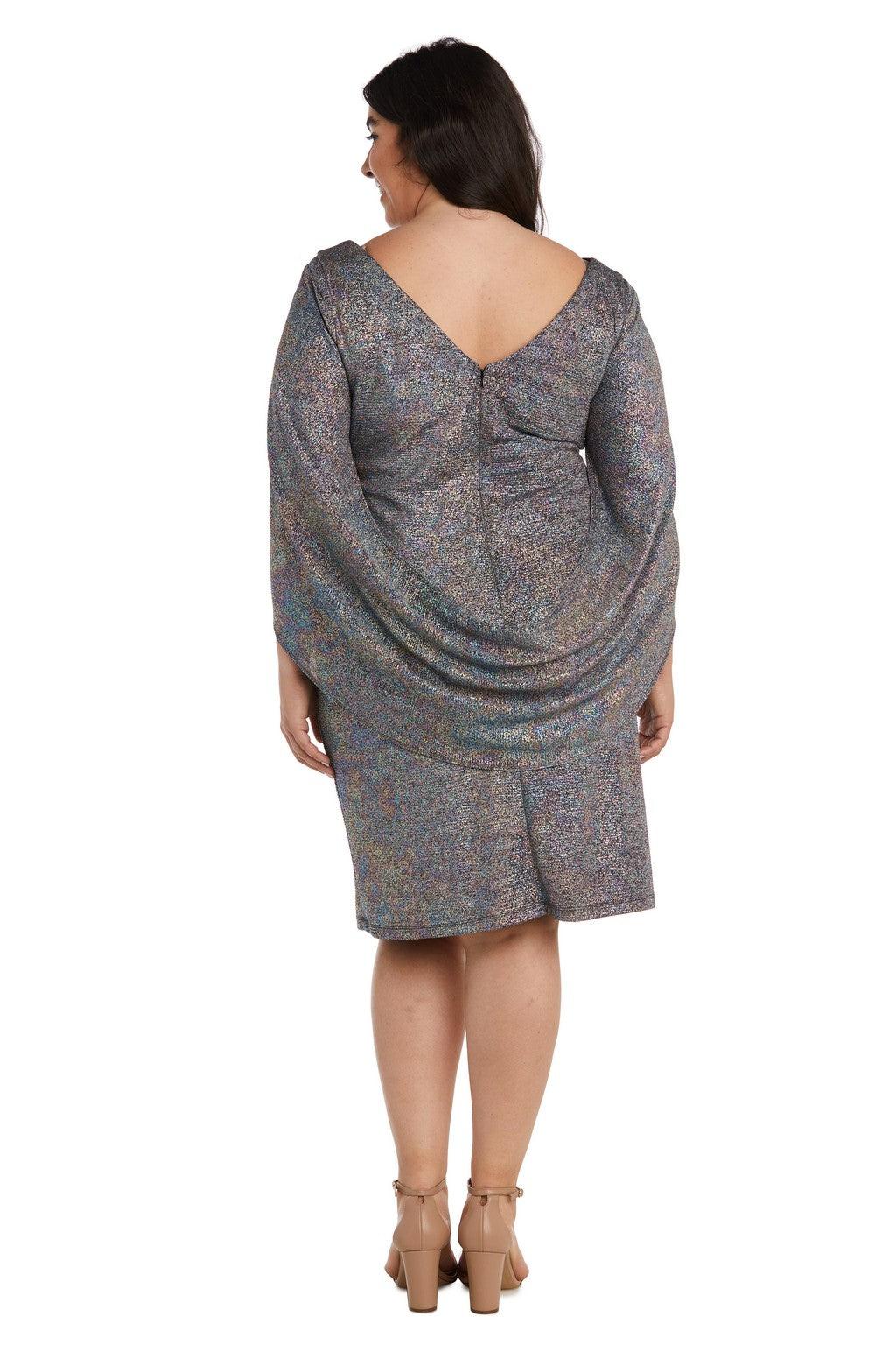 Mother of the Bride Dresses Plus Size Short Cocktail Dress Multi