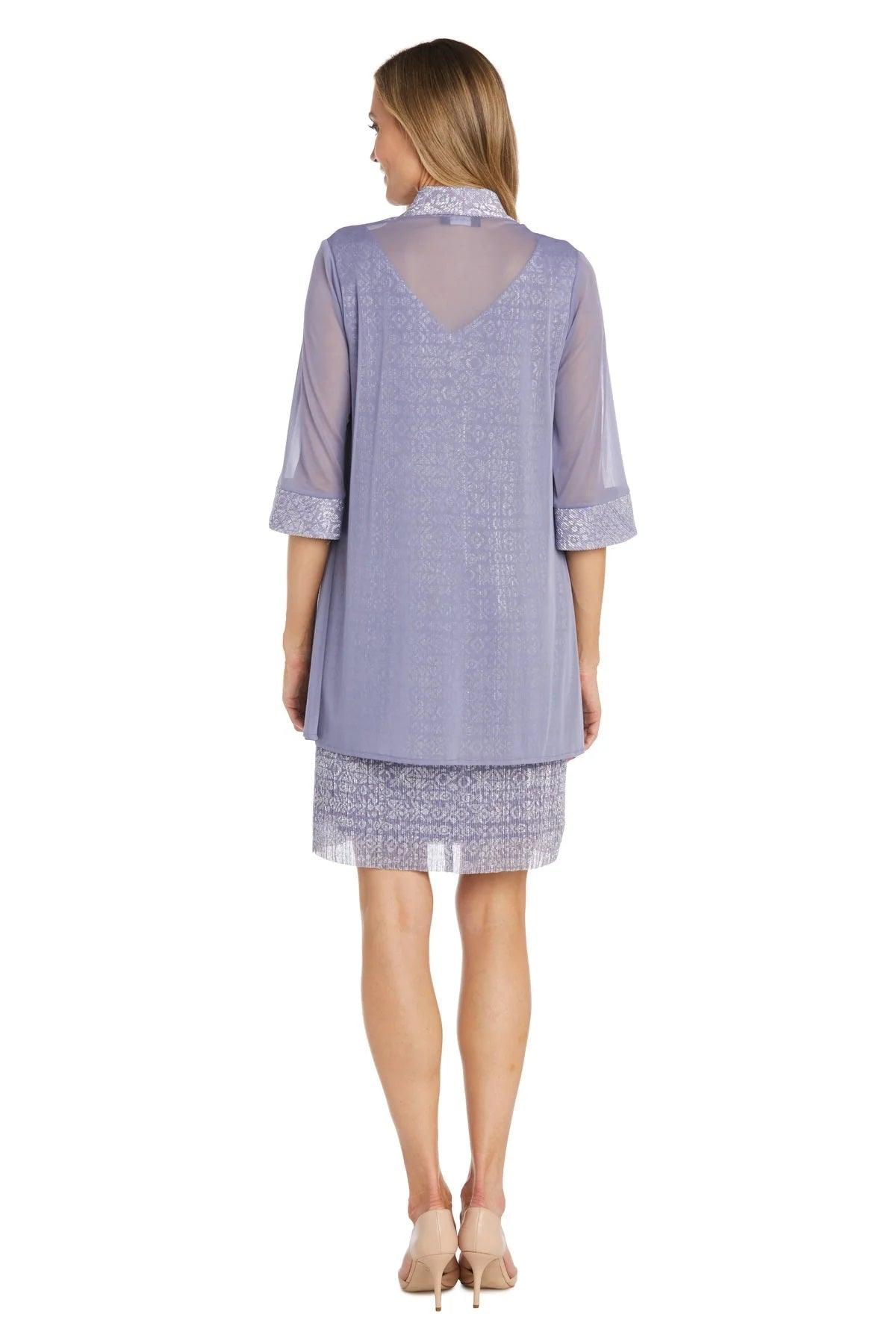 Mother of the Bride Dresses Short Two Piece Petite Jacket Dress Periwinkle