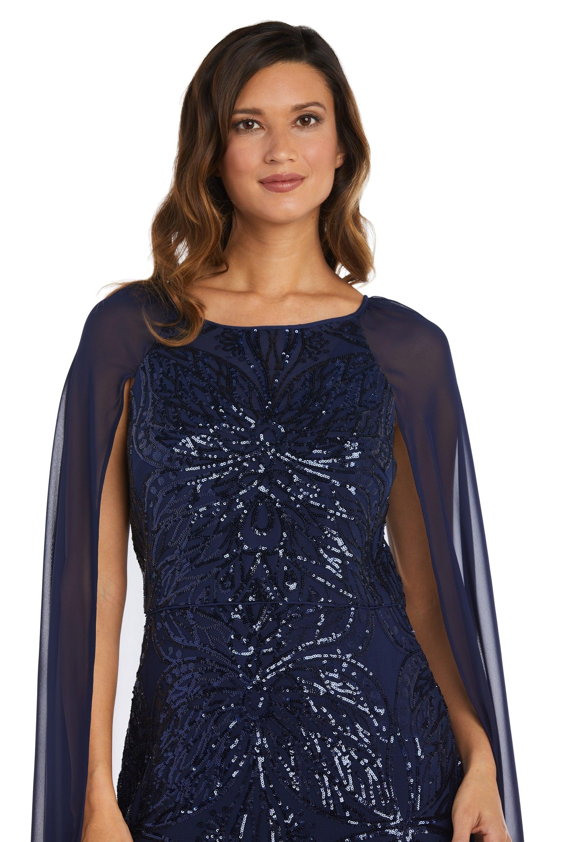 R&M Richards 9262P Long Formal Petite Dress