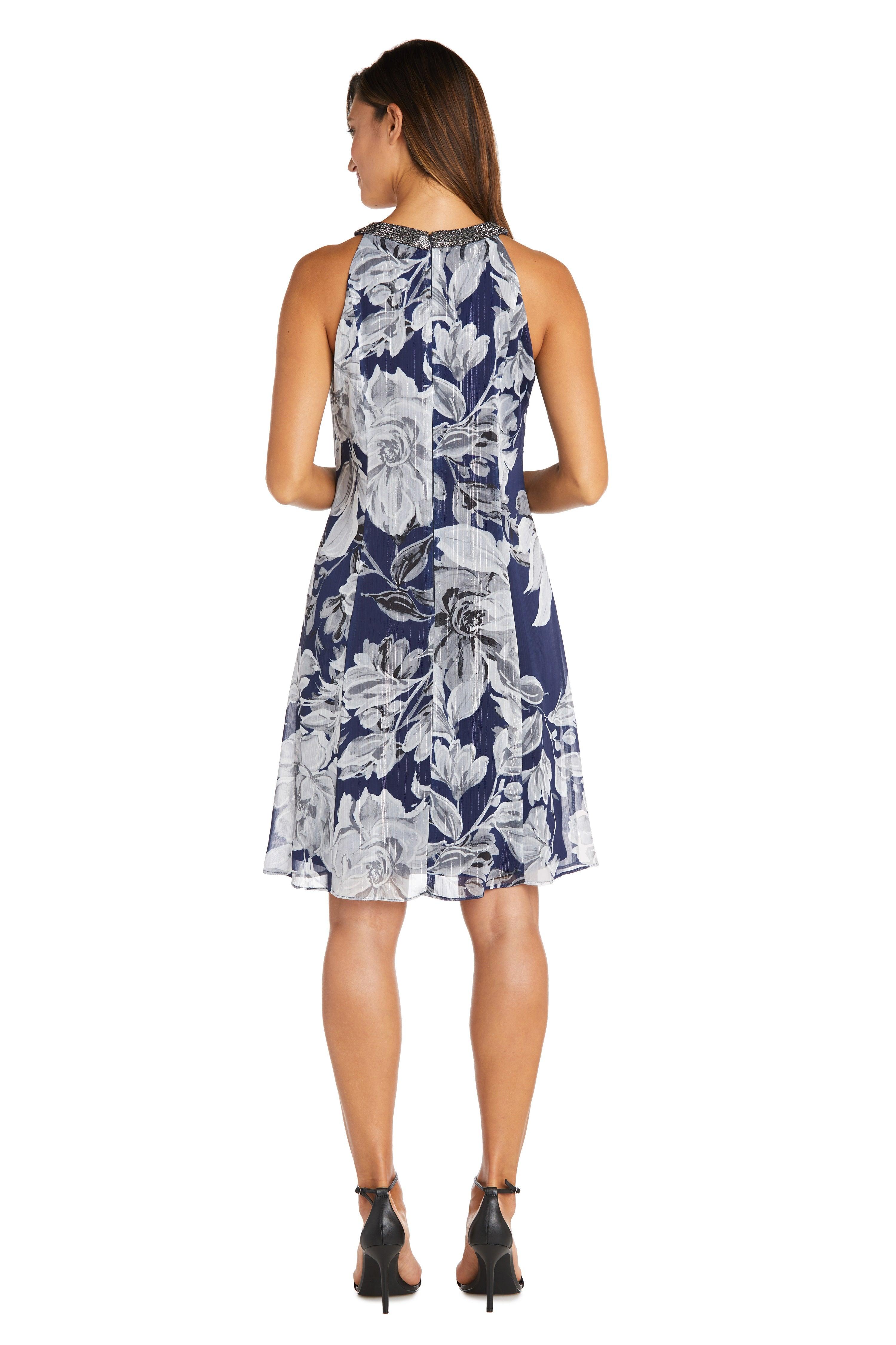 R&M Richards 9359P Short Petite Chiffon Dress