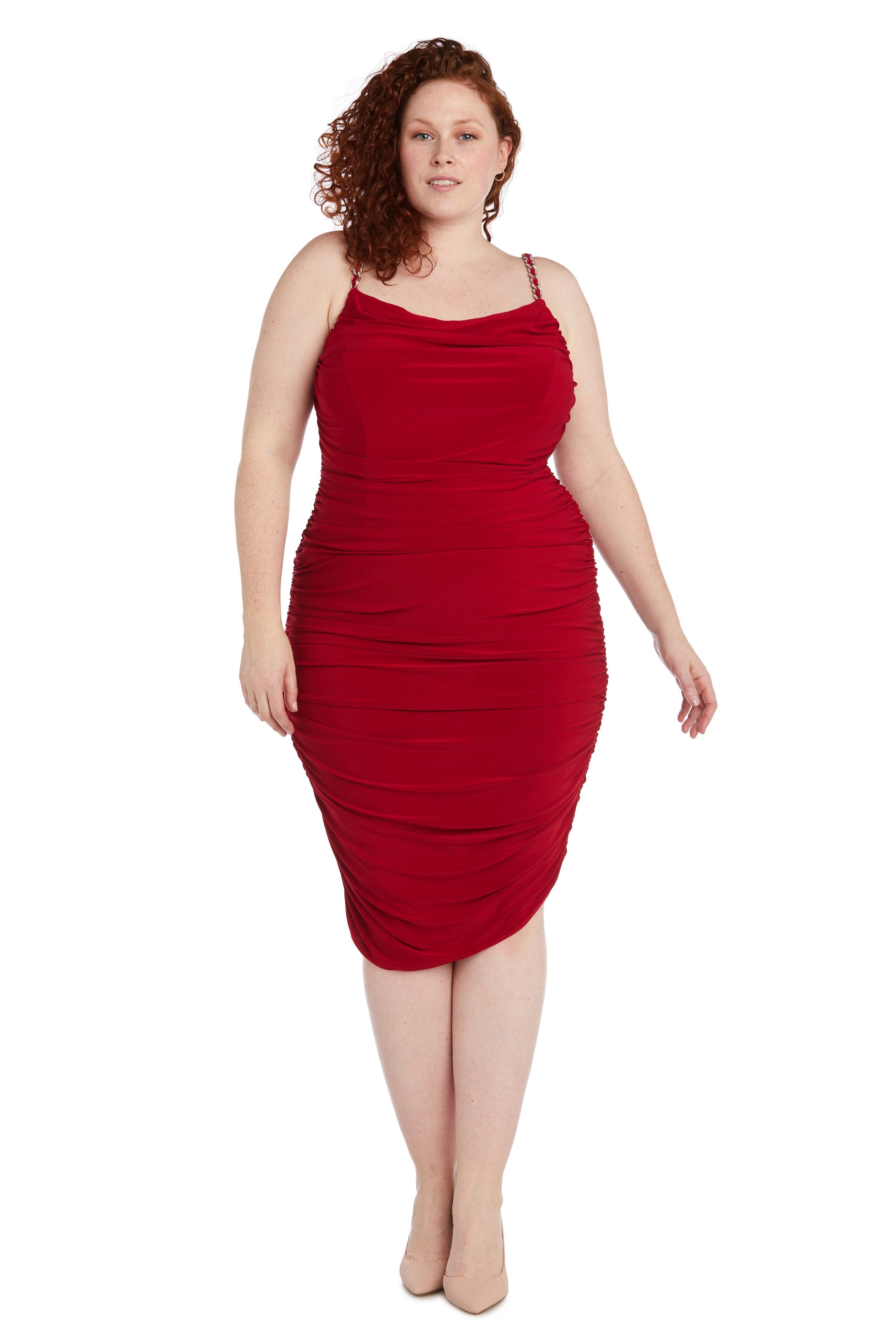 R&M Richards 9414W Short Plus Size Cocktail Dress