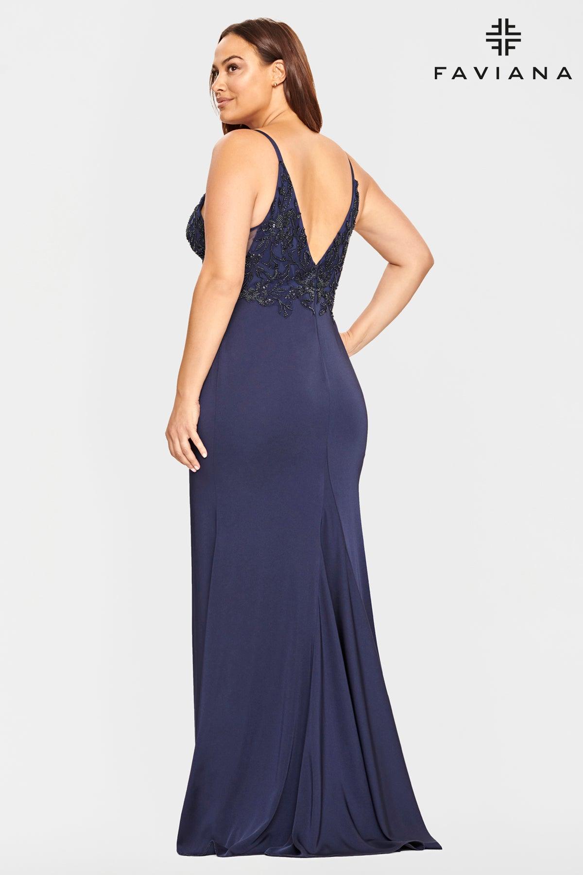 Faviana 9536 Plus Size Long Formal Prom Dress