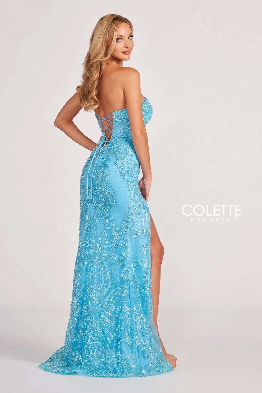 Prom Dresses Long Beaded Formal Prom Dress Turquoise
