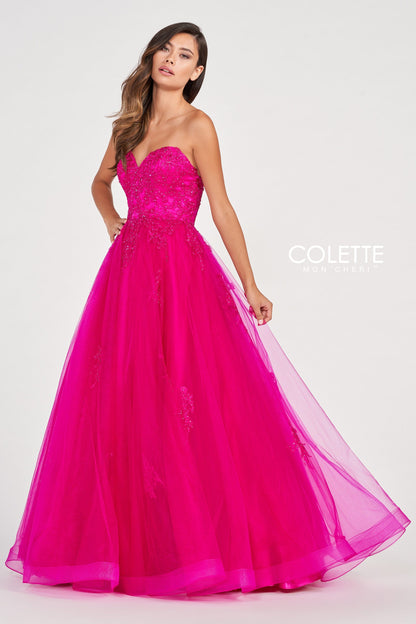 Prom Dresses Formal Long Prom Ball Gown Cerise