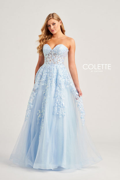 Prom Dresses Glitter Long Formal Sequin Prom Dress  Light Blue