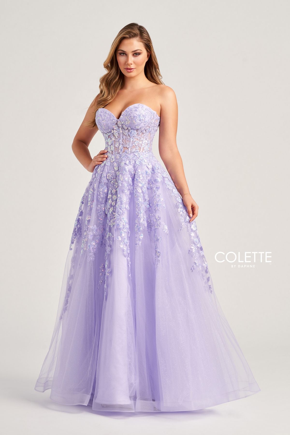 Prom Dresses Glitter Long Formal Sequin Prom Dress Lilac