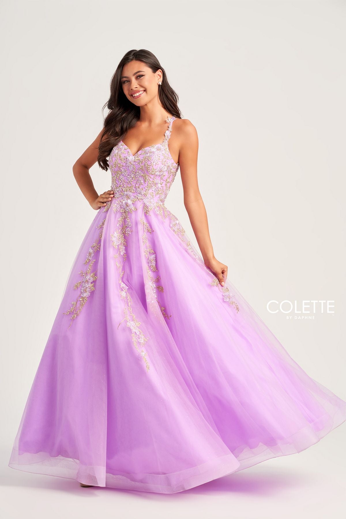 Prom Dresses Long Prom Formal Beaded Ball Gown Lilac
