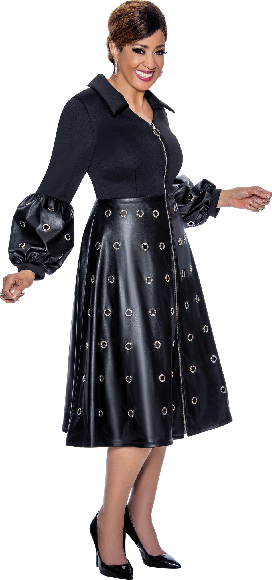 Cocktail Dresses Long Sleeve Short A-Line Dress Black