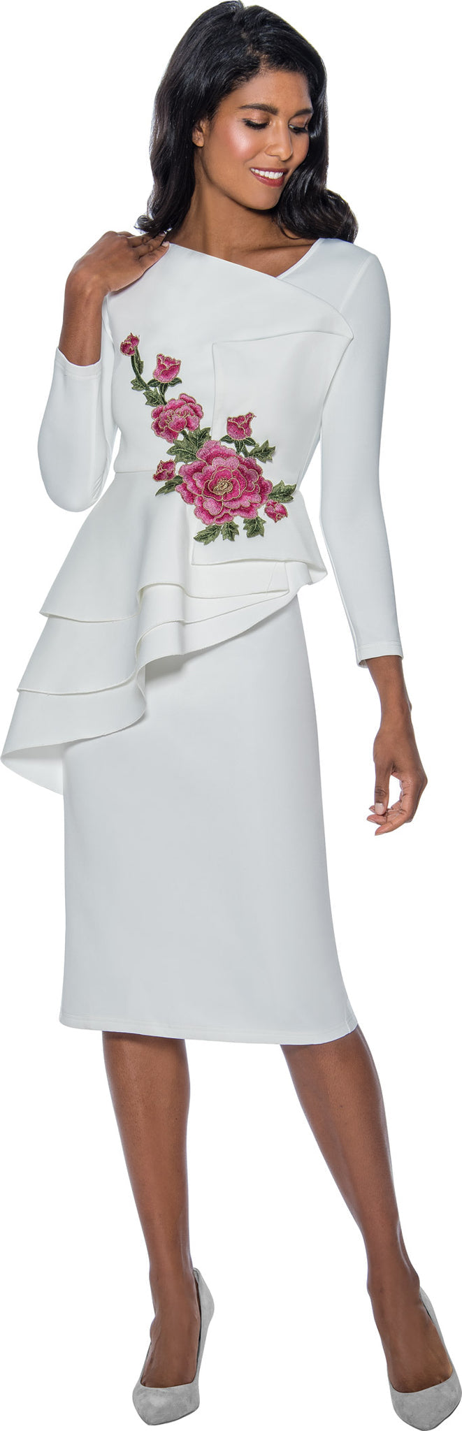 Divine Church Dress 2111C-White