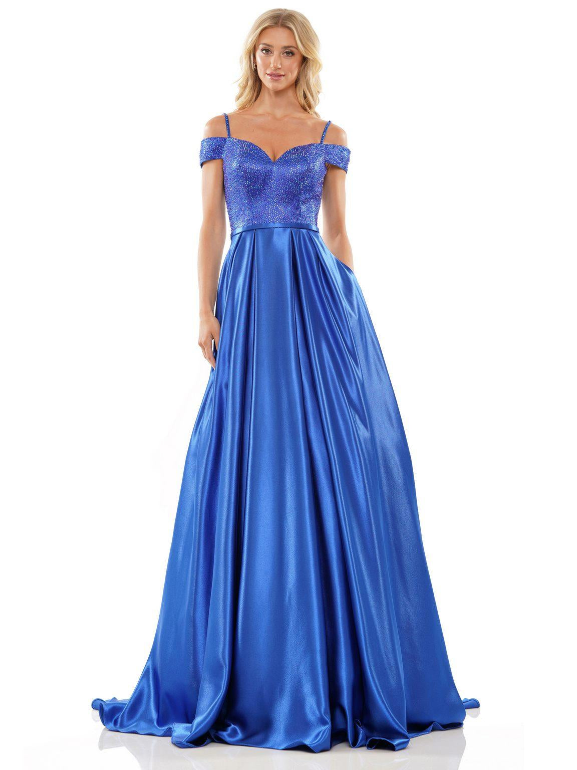 Prom Dresses Prom Long Off Shoulder Ball Gown Royal