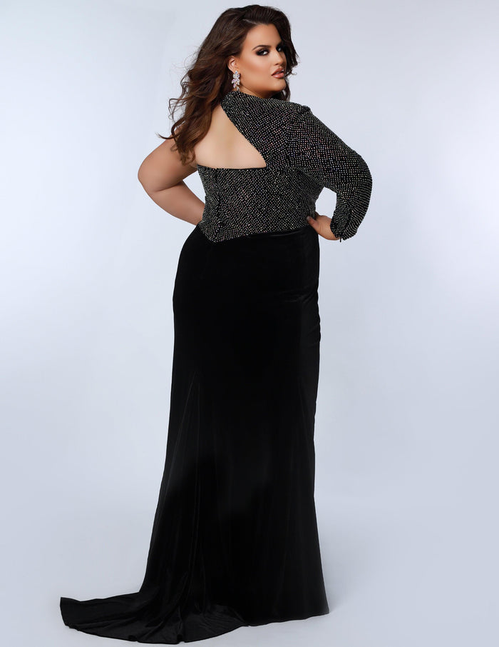 Formal Dresses Plus Size Long Formal Evening Gown Caviar