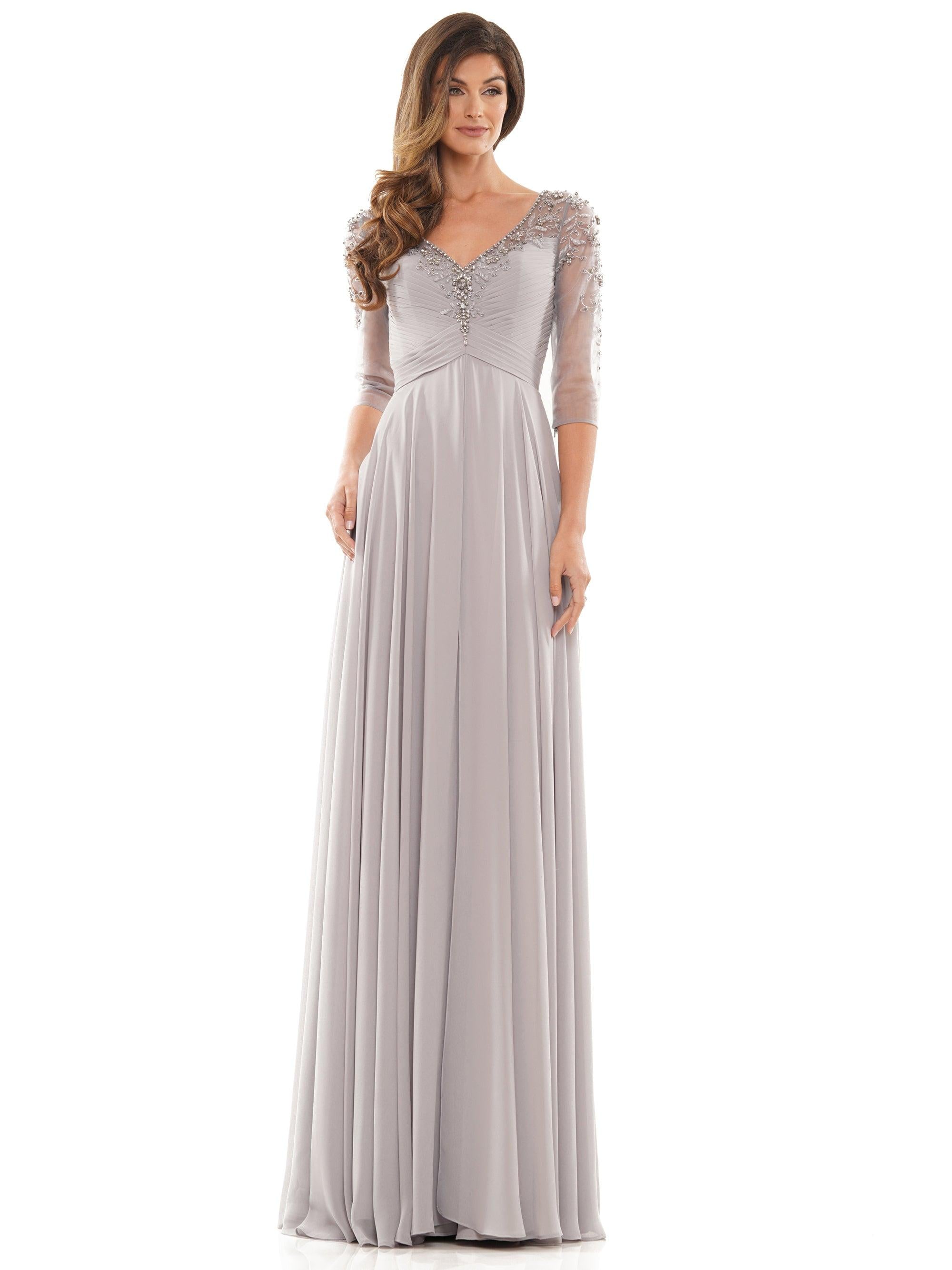Marsoni 1171 Long 3/4 Sleeve Mother of the Bride Dress