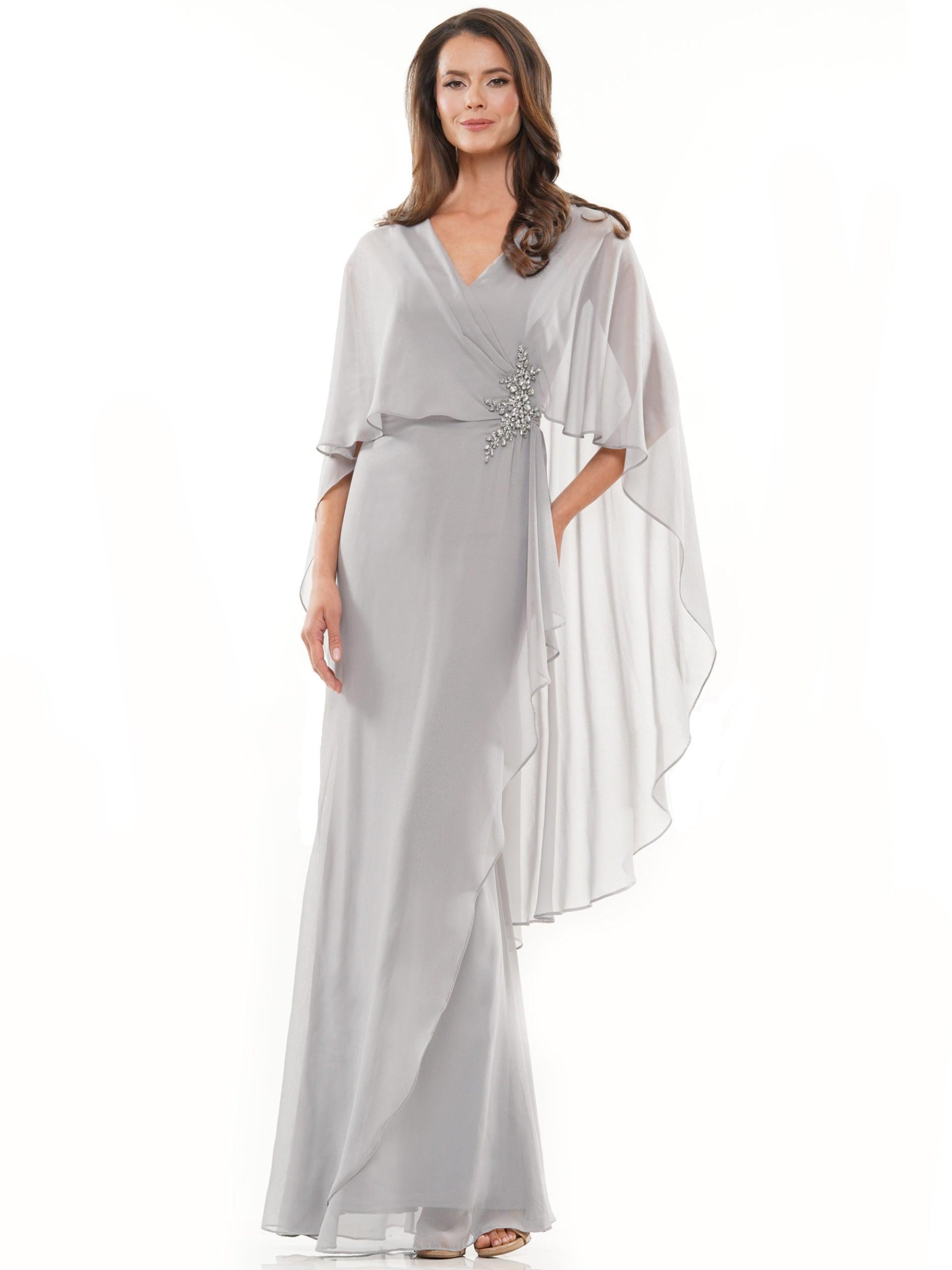 Marsoni Mother of the Bride Cape Long Gown 1189