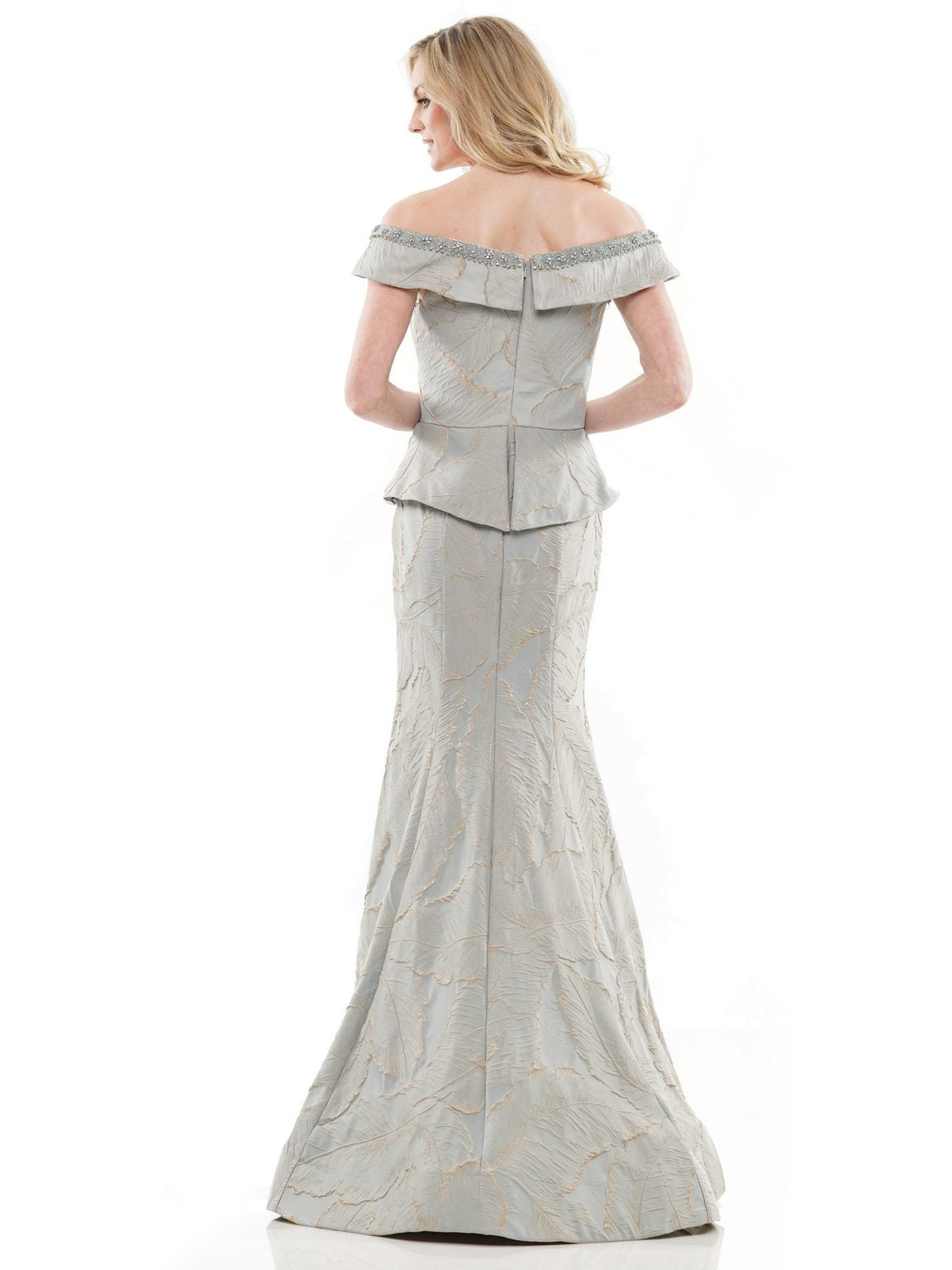 Formal Dresses Long Off Shoulder Peplum Formal Dress Seaglass