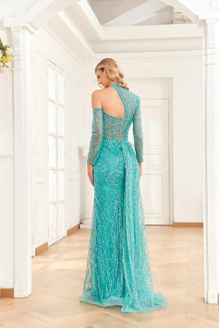 Prom Dresses Long Formal Fitted Prom Dress Blue