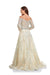 Prom Dresses Prom Long Off Shoulder A Line Ball Gown Beige