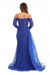 Prom Dresses Prom Long Off Shoulder Formal Dress Royal Blue