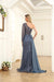 Prom Dresses Prom Long One Shoulder Formal Dress Blue