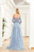 Prom Dresses Prom Long Off Shoulder Ball Gown Blue