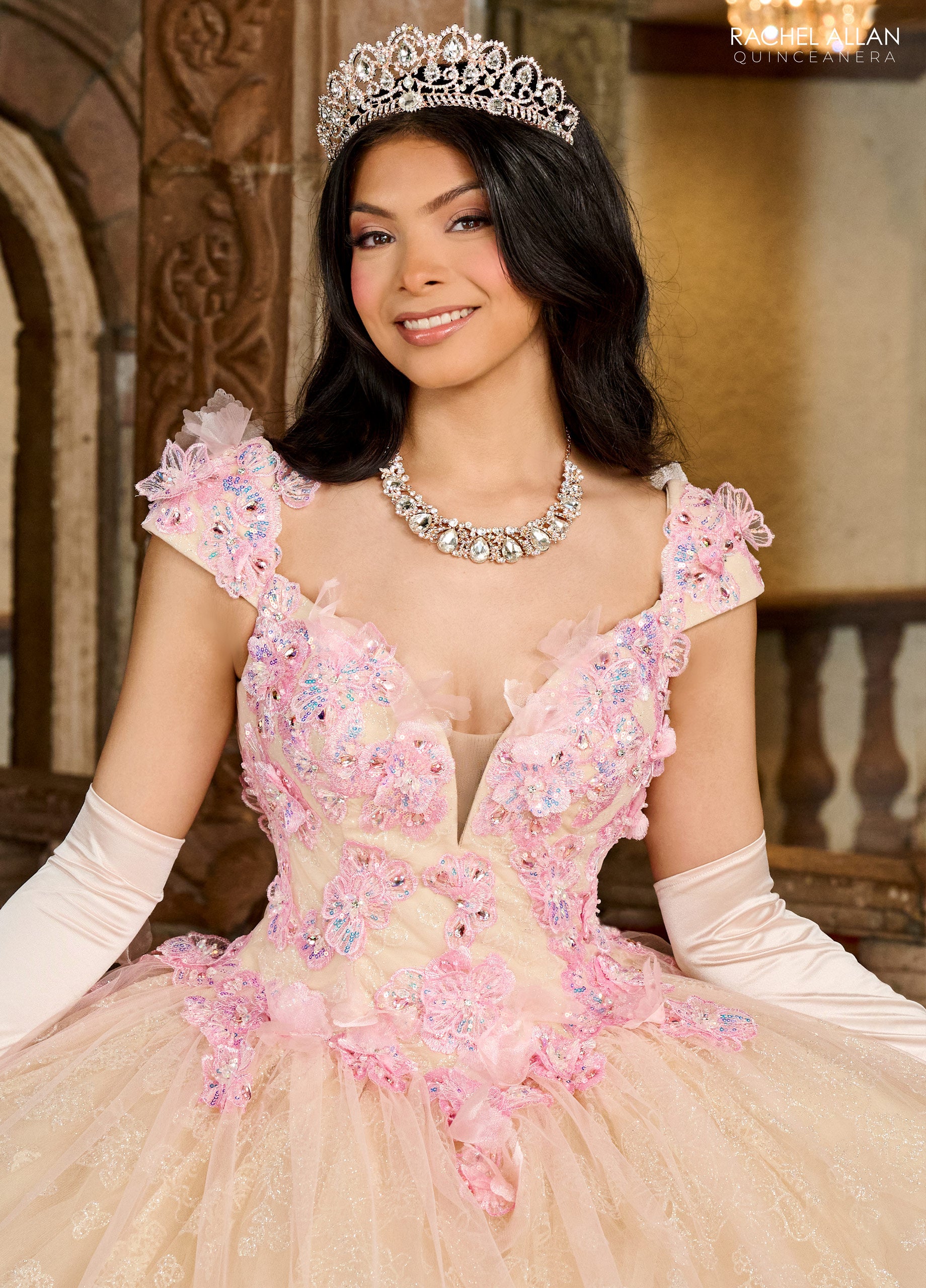 Rachel Allan RQ2190 Quinceanera Applique Long Ball Gown