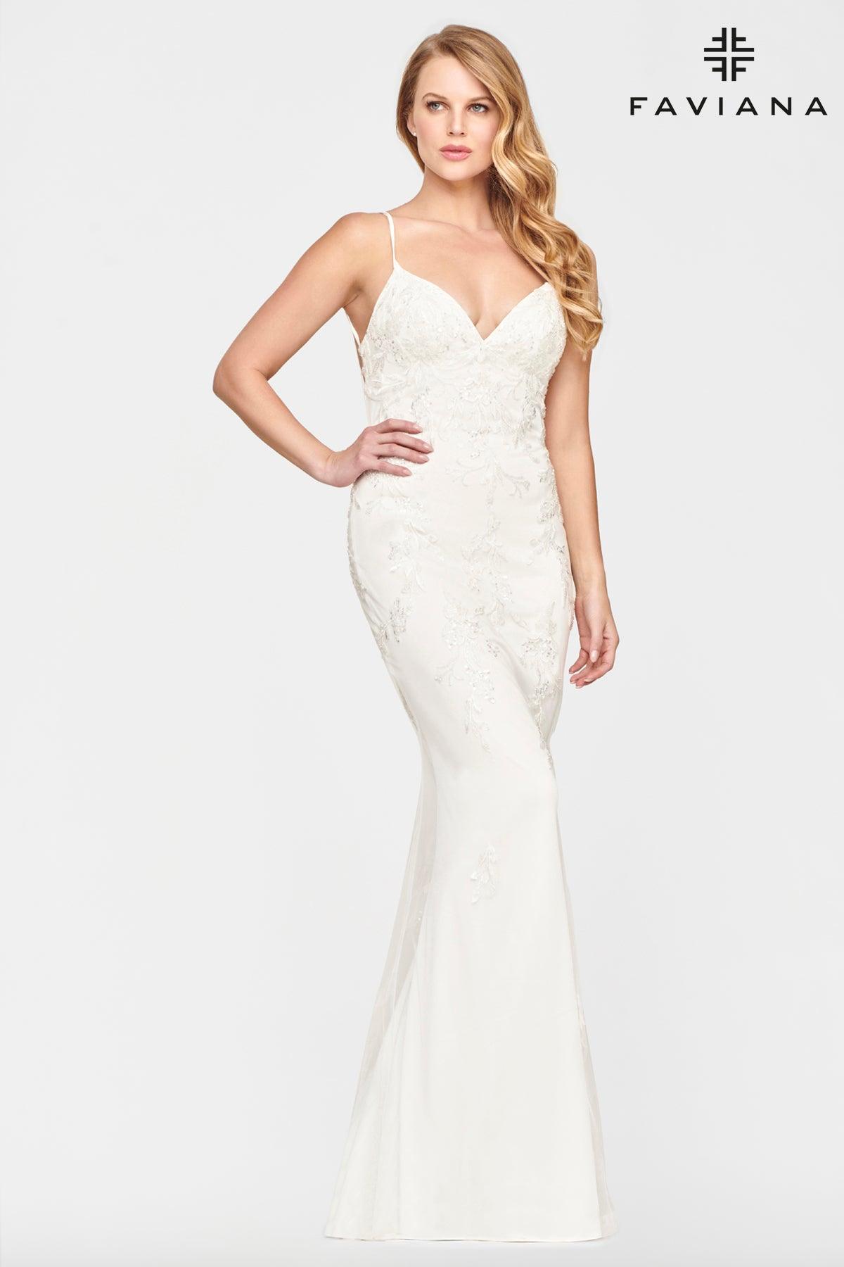 Faviana Long Formal Prom Dress S10633