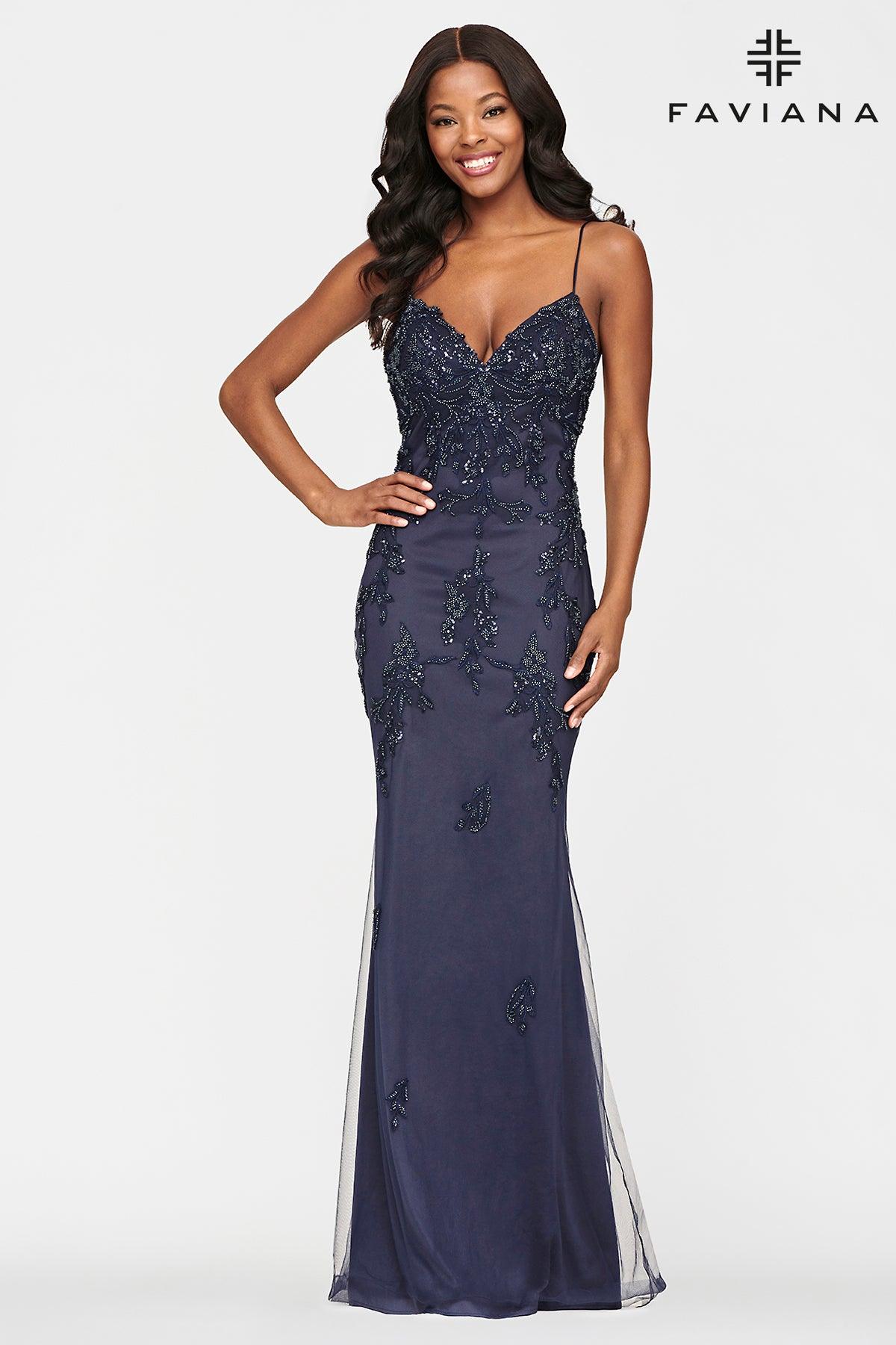 Faviana Long Formal Prom Dress S10633