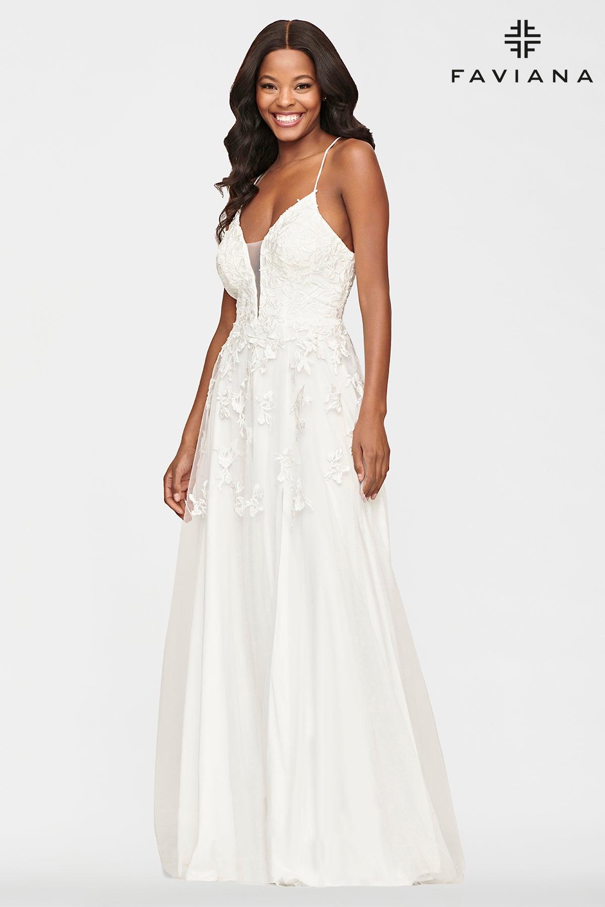 Prom Dresses Long A Line Prom Dress Ivory