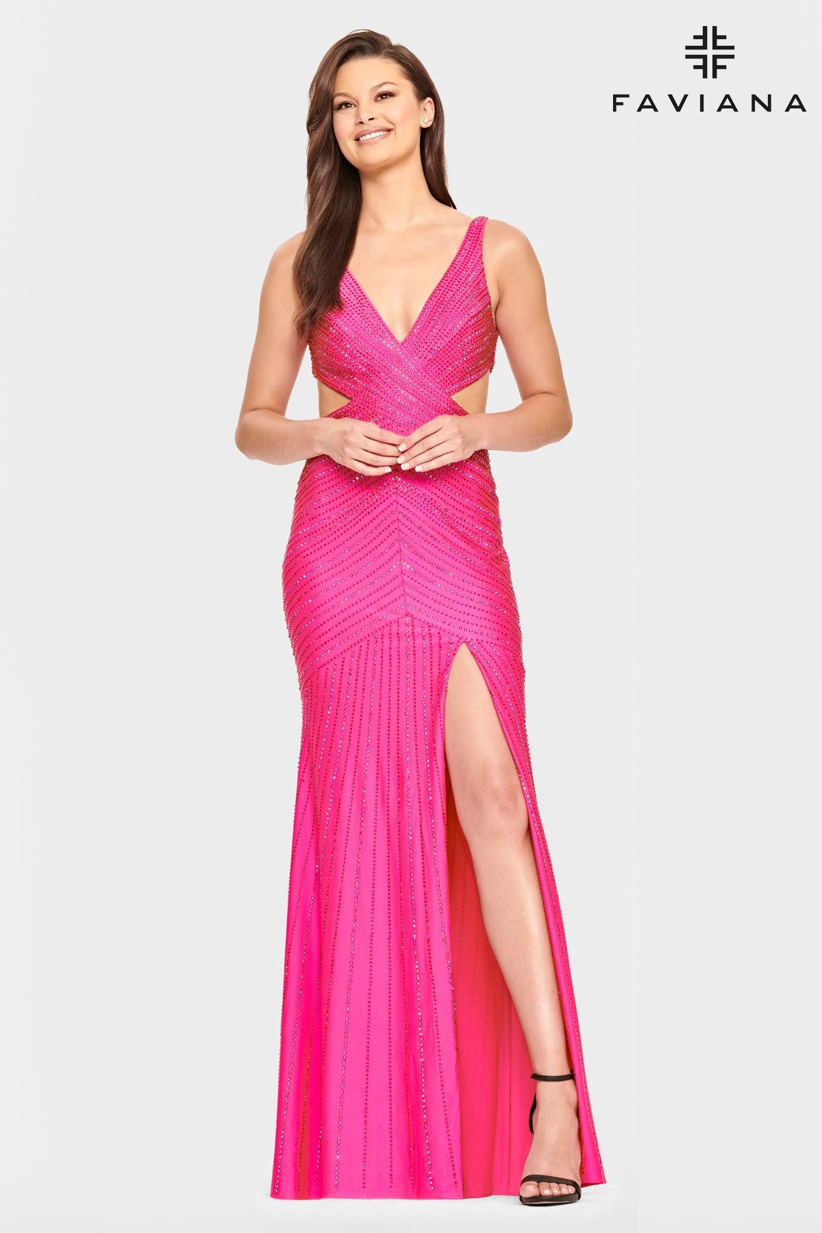 Faviana S10803 Long Sleeveless Formal Prom Dress