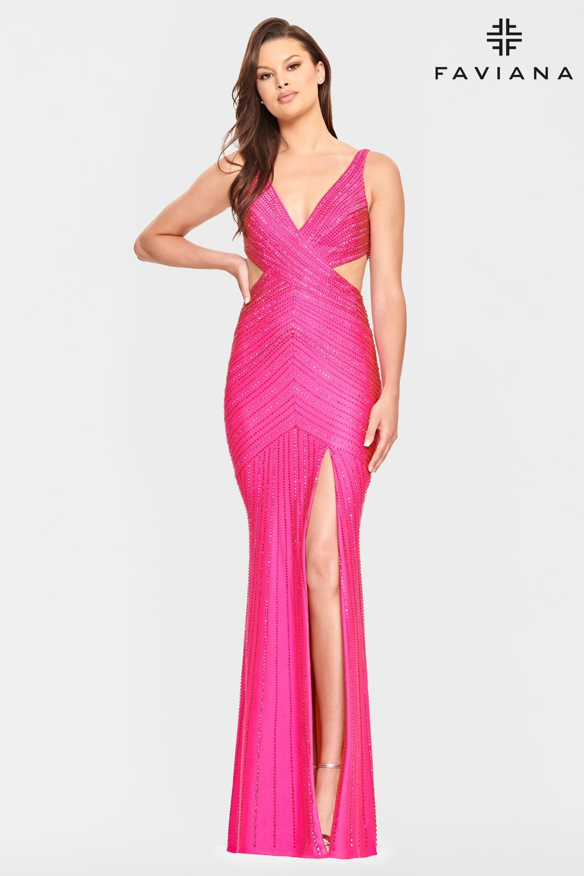 Faviana S10803 Long Sleeveless Formal Prom Dress