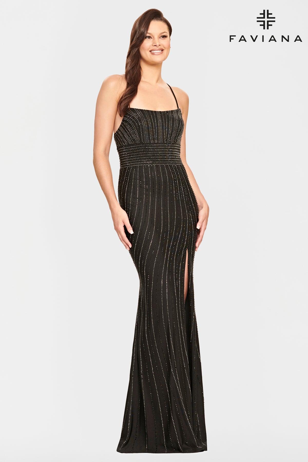 Faviana S10806 Prom Fitted Formal Gown