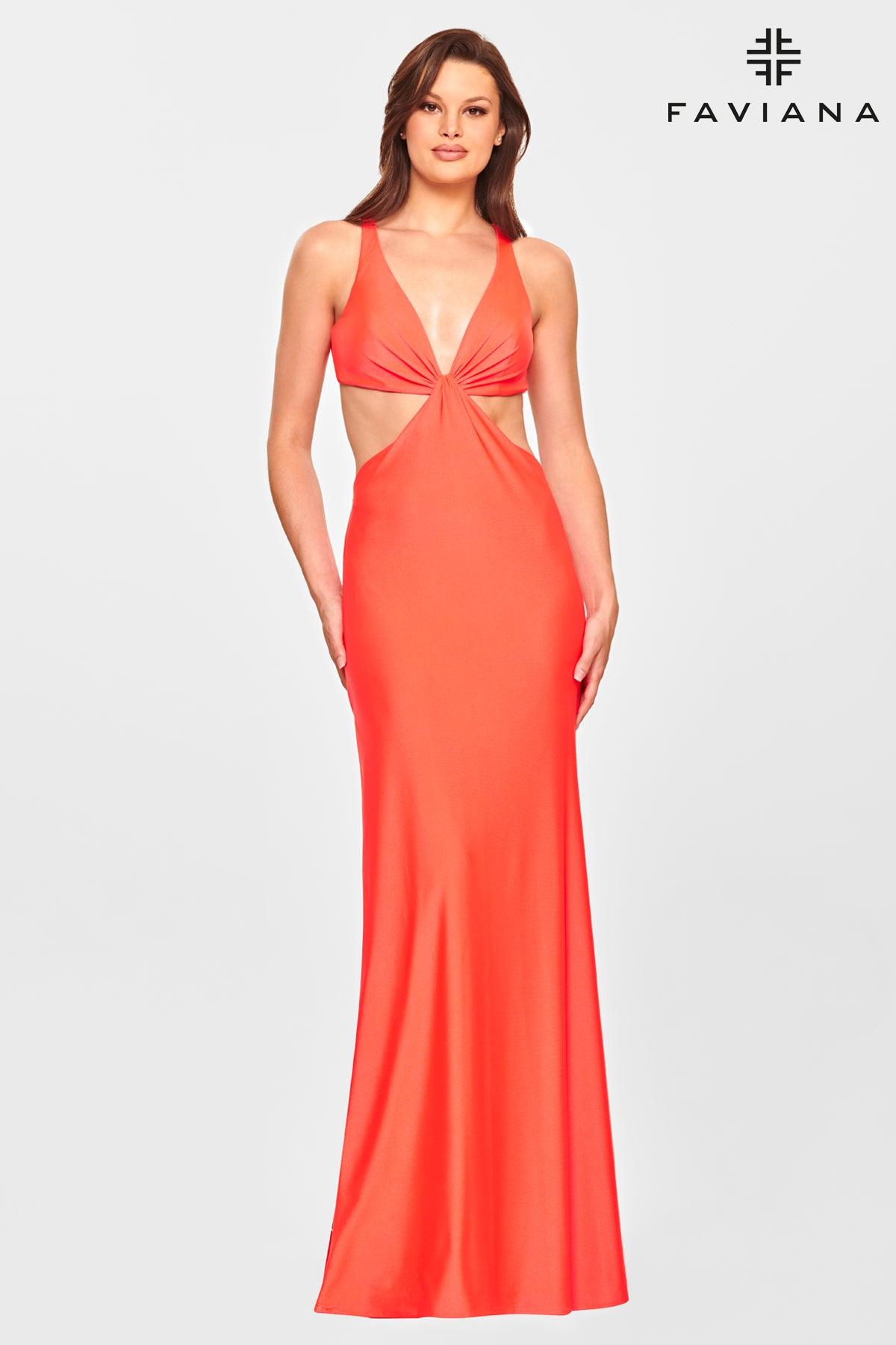 Faviana S10840 Long Formal Evening Prom Gown