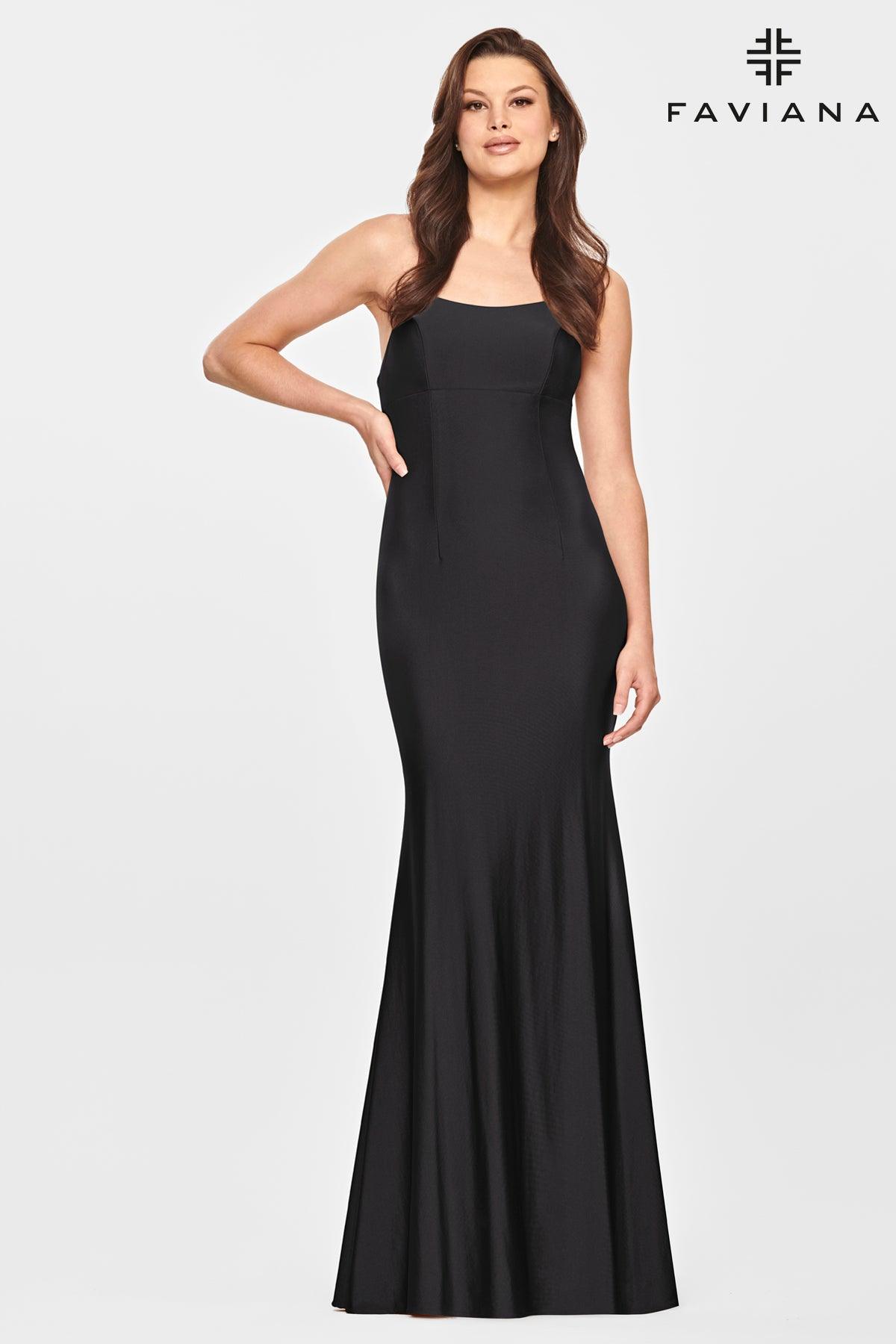 Faviana S10844 Long Formal Fitted Prom Dress