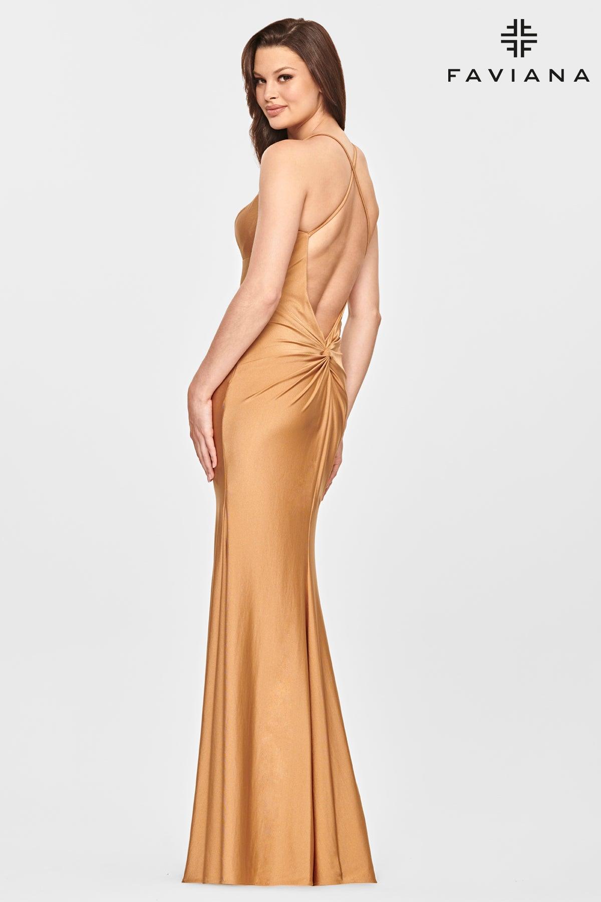 Faviana S10844 Long Formal Fitted Prom Dress