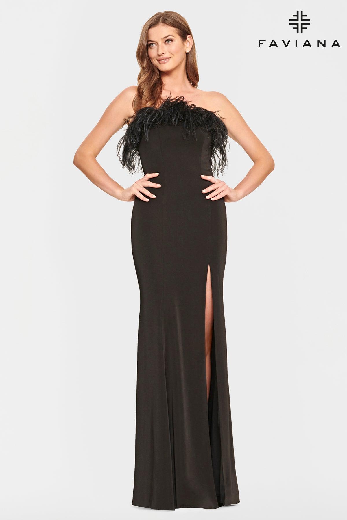 Faviana S10851 Long Strapless Prom Formal Gown