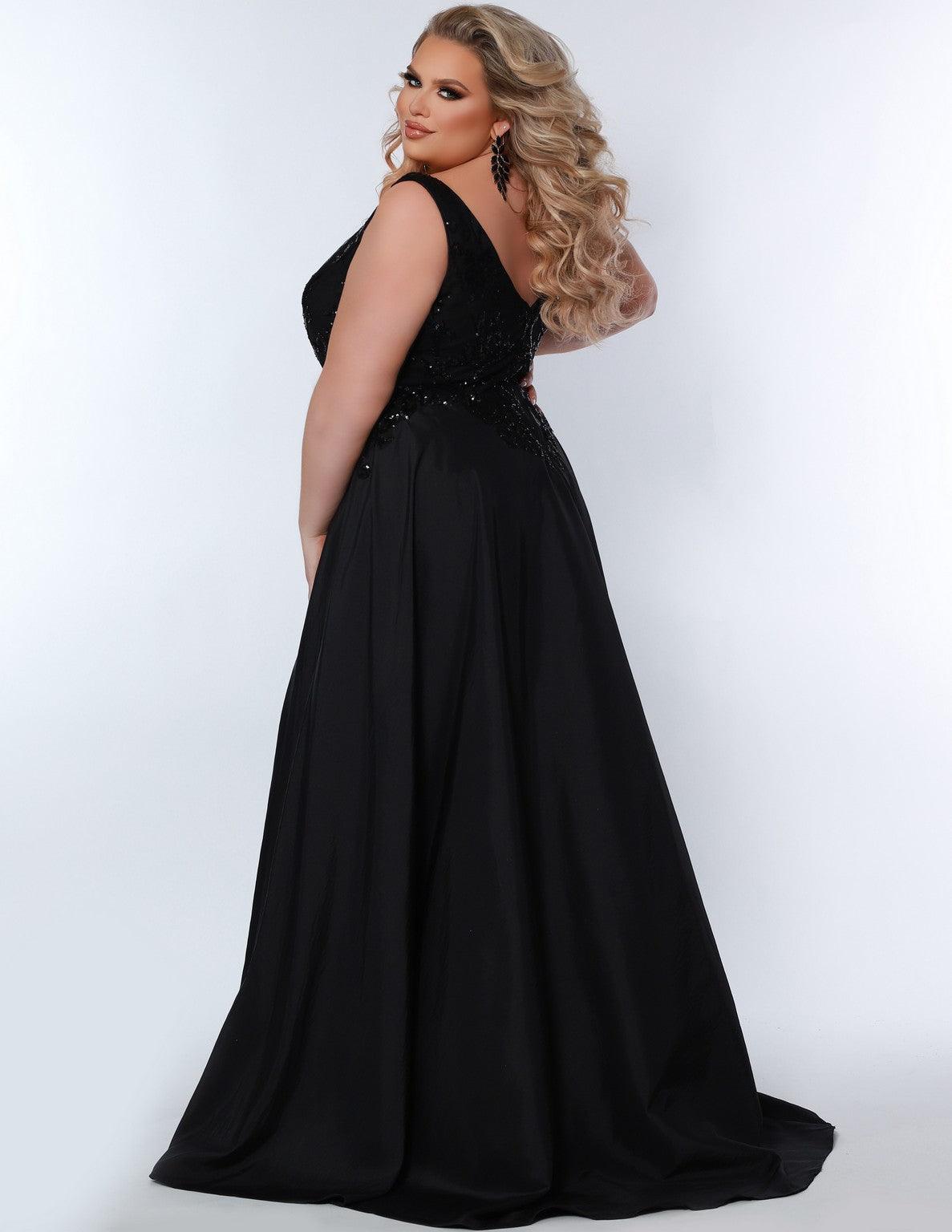 Plus Size Dresses High Low Plus Size Prom Dress Black